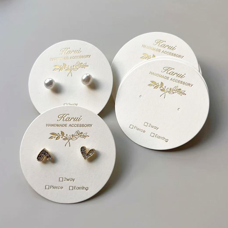 Nail Art Gold - 맞춤형 귀걸이 디스플레이 카드, 네일아트 카드,