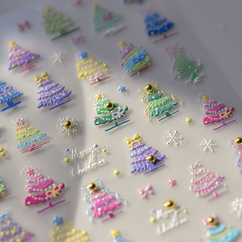 Nail Art Xmas Design - 크리스마스 네일 아트 스티커 데칼, 5D