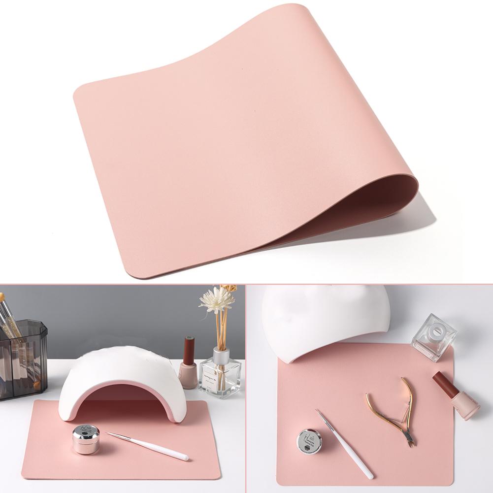 Nail Art Pink Soft - 네일 아트 테이블 매트 핑크 뷰티