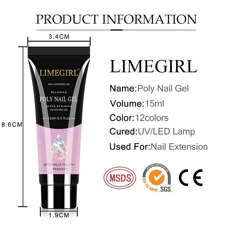라이메걸 15ml 네일아트 키트 폴리 네일 젤 연장 세 - Nail Art Extension Cat Eye 리뷰 및 가격