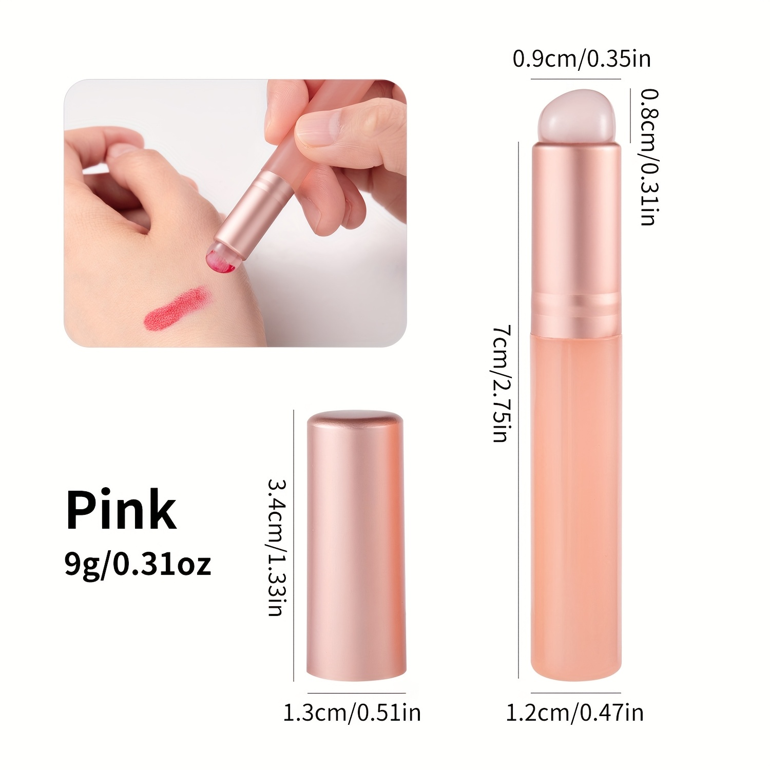 젤리 핑크 실리콘 네일 브러쉬, 재사용 가능, 부드러운 - Nail Art Pink Soft 리뷰 및 가격