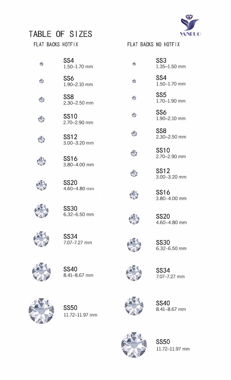 YANRUO 2058NoHF 모든 사이즈 SS3-SS3 - Nail Art Fuchsia 리뷰 및 가격