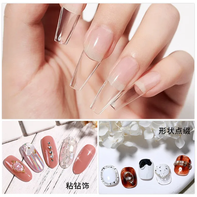 3개/세트 솔리드 네일 팁 젤 솔리드 스티커 네일 팁  - Nail Art Quotes 리뷰 및 가격