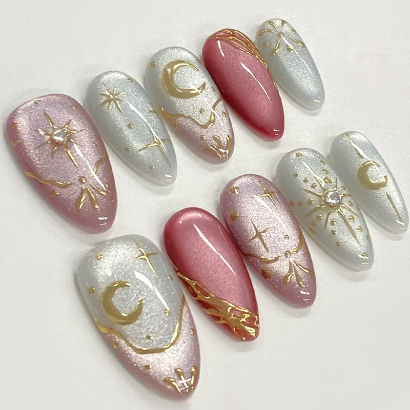 24개 금박 스타라이트 스틱온 네일아트 글리터 라인스톤 - Nail Art Glitter 리뷰 및 가격