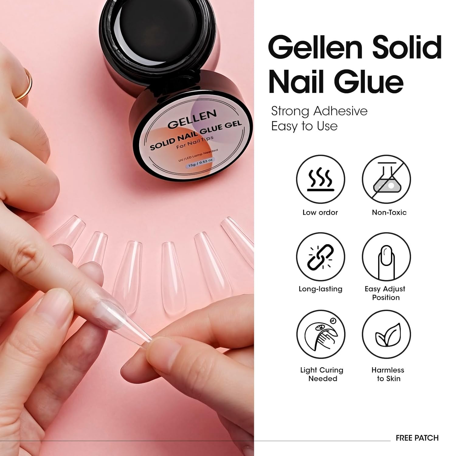 젤렌 네일 솔리드 글루 빌더 클리어 강화 젤 네일 팁  - Nail Art Extension 리뷰 및 가격