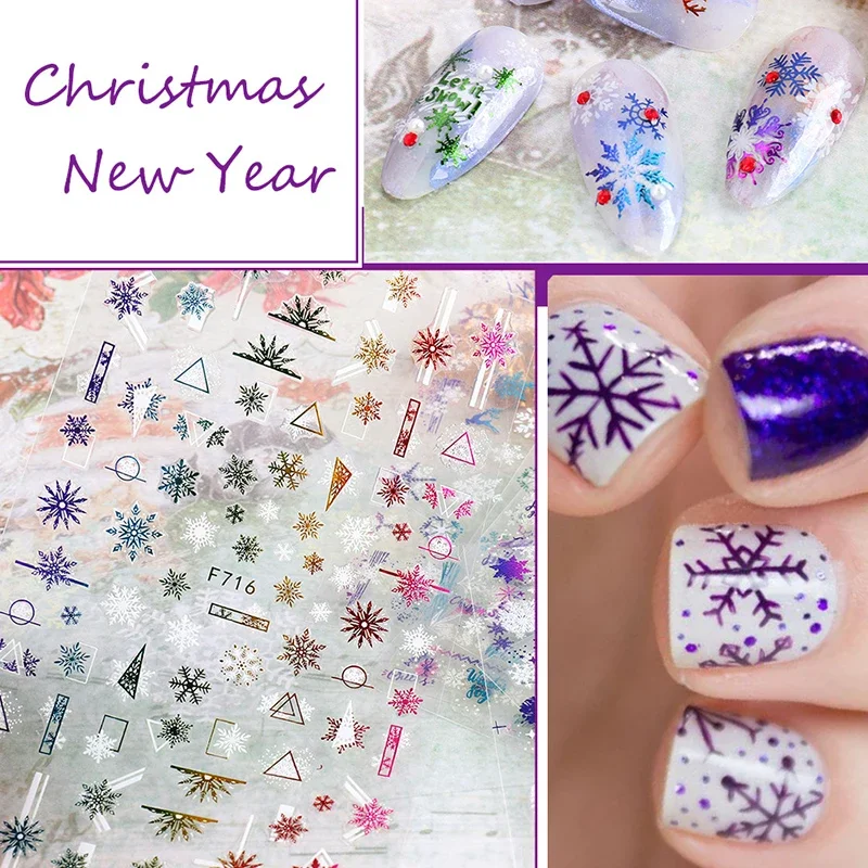 크리스마스 네일 스티커 겨울 산타 클로스 눈송이 자체  - Nail Art Xmas Design 리뷰 및 가격