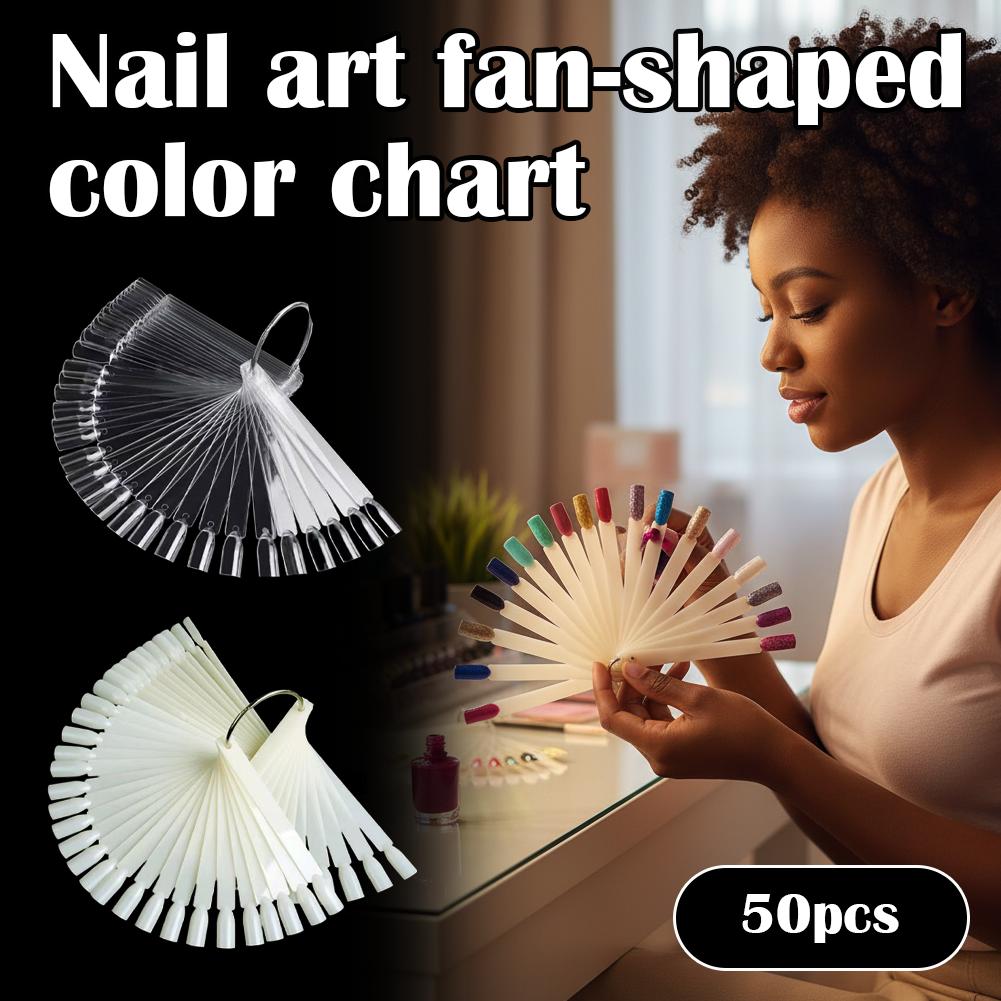 50가지 팁이 있는 투명 네일 색상표 색상 카드 디스플 - Nail Art Quotes 리뷰 및 가격
