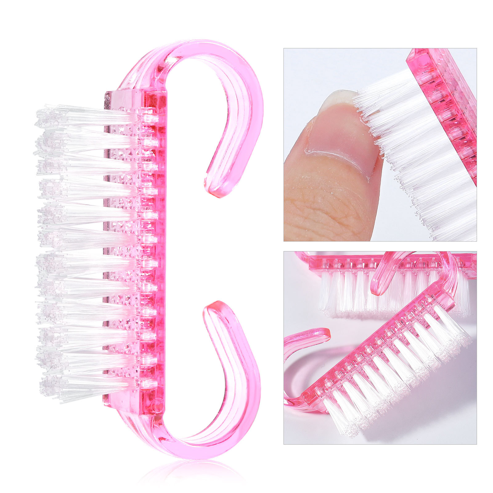 1/5/20Pcs 아크릴 네일 브러쉬 핑크 컬러 네일  - Nail Art Pink Soft 리뷰 및 가격