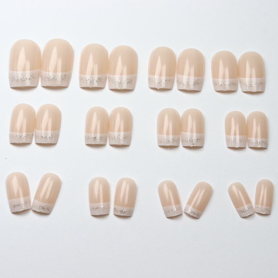 24개/세트 여성용 중간 사이즈 사각형 가짜 손톱, 누 - Nail Art Glitter 리뷰 및 가격
