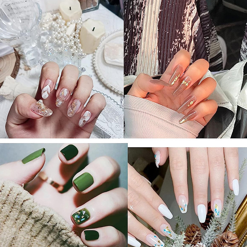 200개 골든 리프 포일 리프 시트 금박 시트 모조 금 - Nail Art Gold 리뷰 및 가격