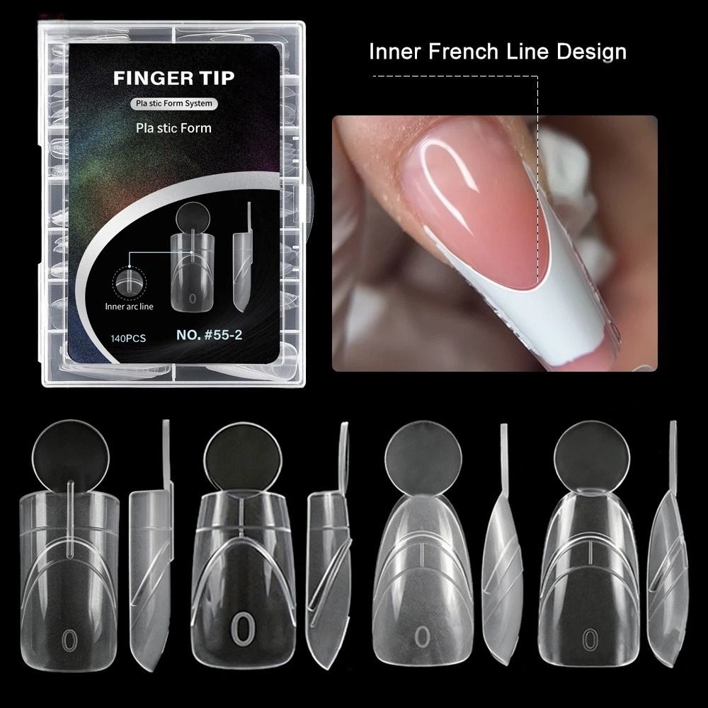 140개 매트 표면 프렌치 네일 듀얼 폼 14가지 사이 - Nail Art Extension 리뷰 및 가격