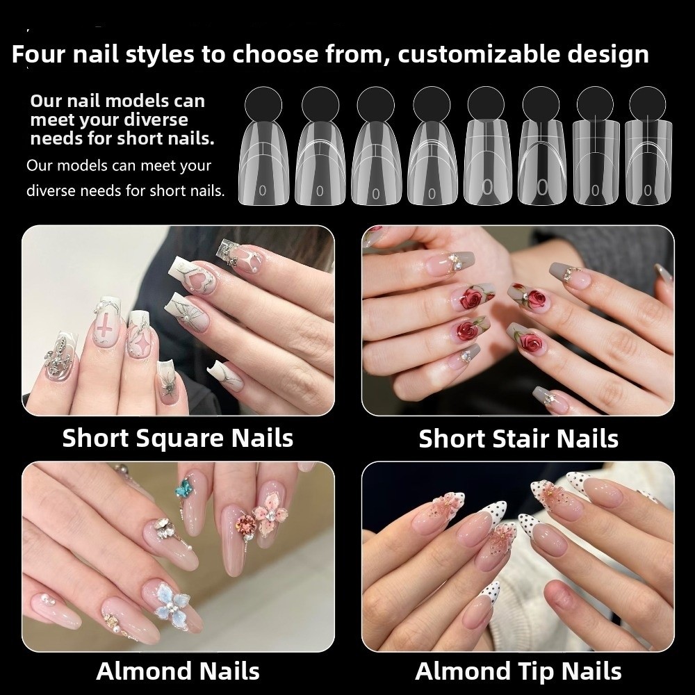 140개 매트 표면 프렌치 네일 듀얼 폼 14가지 사이 - Nail Art Extension 리뷰 및 가격
