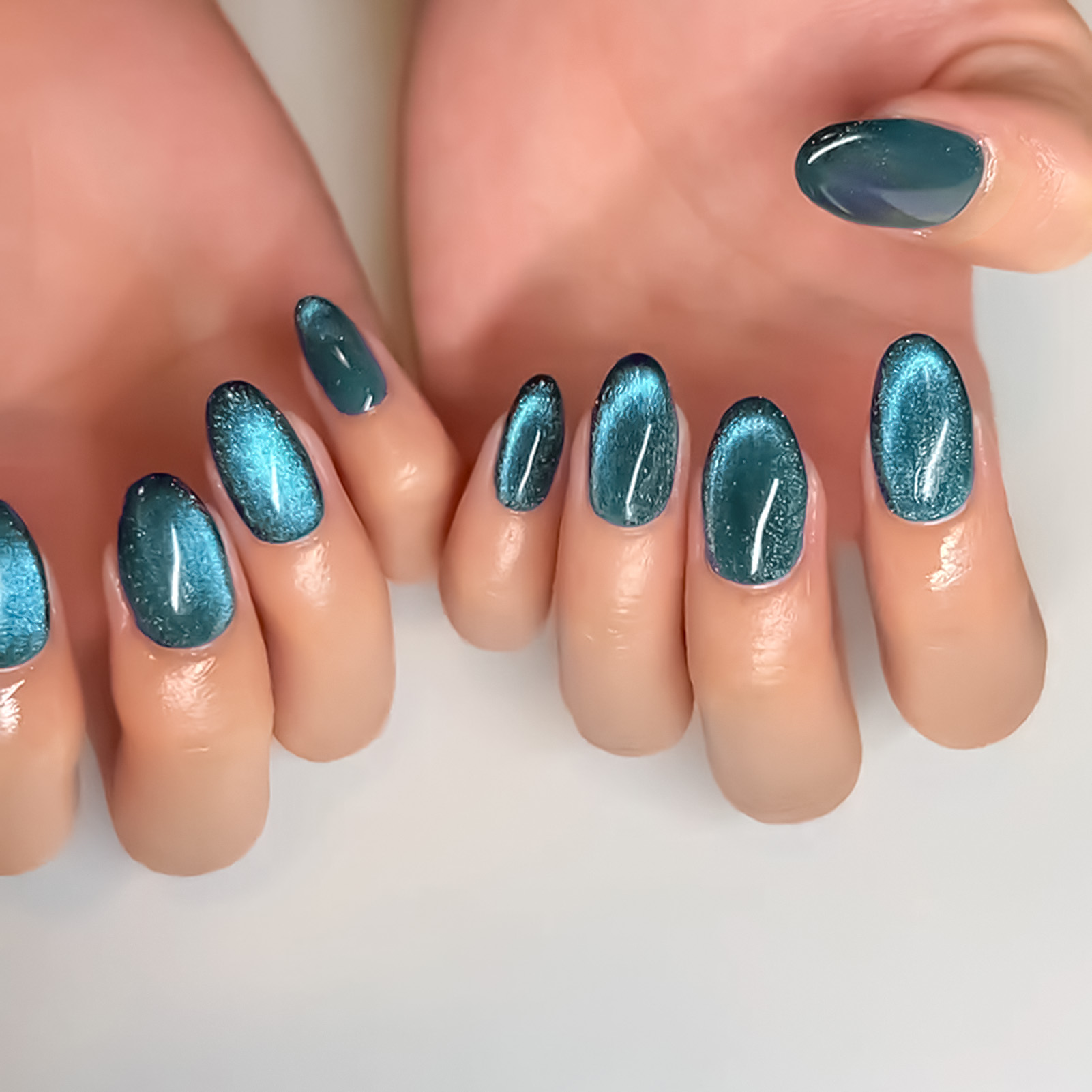 블루 캣 아이즈 레진 네일 익스텐션 오래 지속되는 안전 - Nail Art Extension Cat Eye 리뷰 및 가격