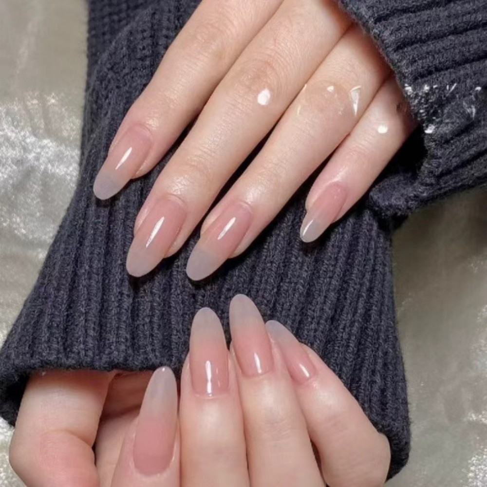 24개 무광 누드색 가짜 손톱 패션 프레스온 퀵 연장  - Nail Art Extension 리뷰 및 가격
