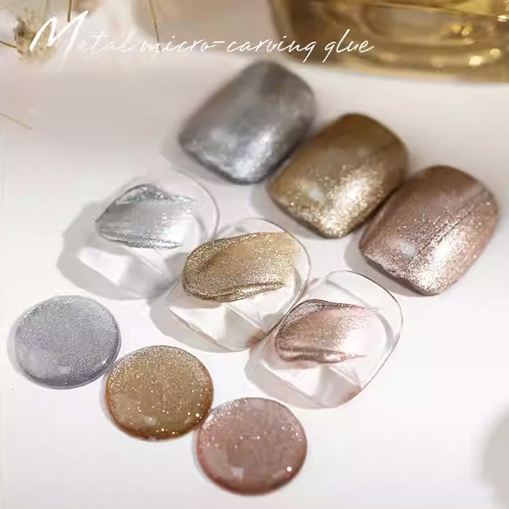 8g 메탈릭 카빙 젤 3D 엠보싱 네일 아트 페인팅 젤 - Nail Art Gold 리뷰 및 가격